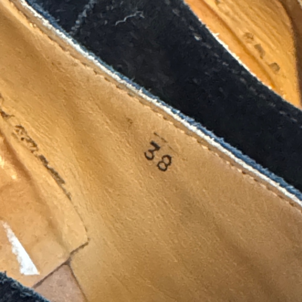 Moma Black Suede Heels - Picture 3 of 10